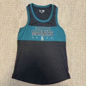 Seattle Mariners MLB Campus Lifestyle Women's XSmall Navy Logo Graphic Tank Top